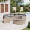 vidaXL Patio Sofa Set Beige, Light Grey