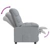 vidaXL Recliner Light Gray Fabric (100% polyester), Plywood, Iron Medium