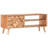 vidaXL TV Cabinet Natural Acacia Solid Acacia Wood 39.4 x 13.8 x 15.7 in