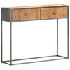 vidaXL Console Table Brown Reclaimed Wood 35.4x11.8x29.5 in