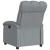 vidaXL Recliner Chair Light grey 100% polyester fabric, metal, plywood