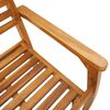 vidaXL Garden Chair Set of 6 Natural Acacia Solid Acacia wood Standard