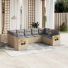 vidaXL Garden Sofa Set Beige