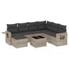 vidaXL Garden Sofa Set Light Grey