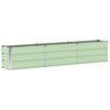 vidaXL Planter Green 94.49 x 15.75 x 17.72 in Steel