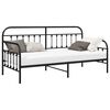 vidaXL Daybed Frame Black 35.43 x 74.80 in Powder-Coated Steel
