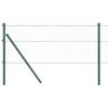 vidaXL Fence Post Other 52 pcs Green 1.26 x 1.26 x 47.24 in Steel