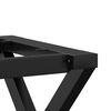 vidaXL Coffee Table Leg Black Powder-Coated Steel 27.6 x 11.8 x 16.9 in