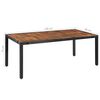 vidaXL Dining Set Brown and Black