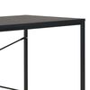 vidaXL Computer Desk Black Engineered wood and Powder-Coated Steel Medium