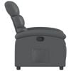 vidaXL Recliner Chair Gray Faux leather, metal, plywood Single