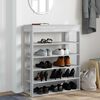 vidaXL Shoe Rack Grey Sonoma Engineered wood 31.5x11.8x38.6 in Shoe Rack
