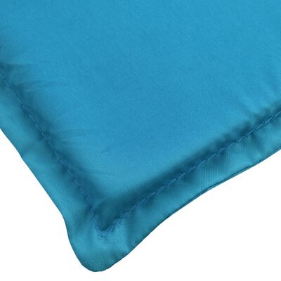 vidaXL Sun Lounger Cushion Blue 78.7"x27.6"x1.2" Fabric
