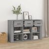 vidaXL Sideboard Grey sonoma Engineered wood Medium Sideboard