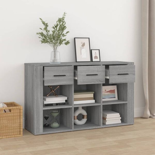 vidaXL Sideboard Grey sonoma Engineered wood Medium Sideboard