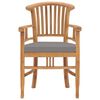 vidaXL 5 Piece Patio Dining Set with Cushions Solid Teak Wood