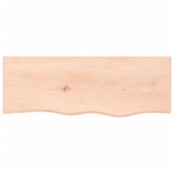 vidaXL Bathroom Countertop 31.5 x 11.8 x (0.8-1.6) " Untreated Solid Wood