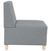 vidaXL Modular Sofa Unit Armless 2 pcs Light Grey