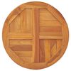 vidaXL Tabletop Natural Teak Solid teak wood 35.4 in diameter Durable