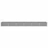 vidaXL Planter Light Grey 195 x 100 x 45 cm Galvanised Steel