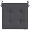 vidaXL Chair Cushion Set of 2 Anthracite Oxford fabric (100% polyester)