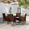 vidaXL Garden Bistro Set Brown