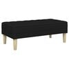 vidaXL Bench Black 113 x 57 x 39 cm fabric
