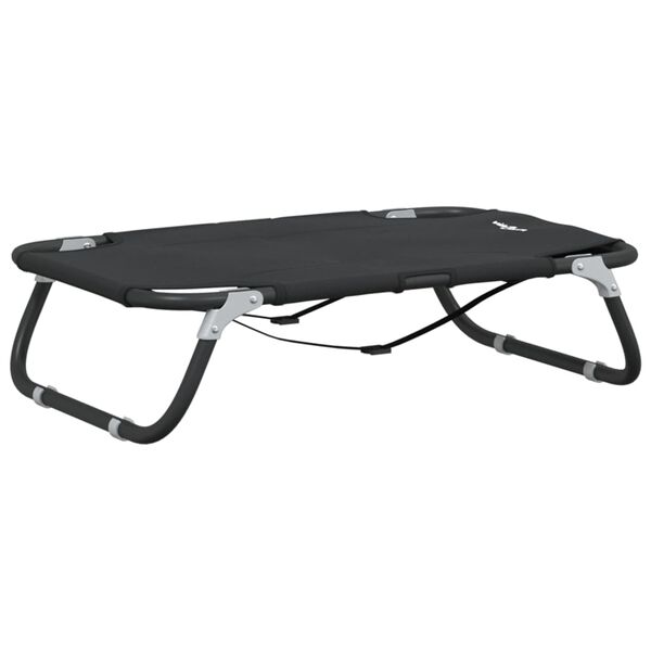 vidaXL Dog Bed Anthracite 600D Oxford Fabric 27.6 x 18.1 x 7.1 in