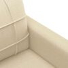 vidaXL Sofa Chair Cream Fabric (100% polyester), Metal, Textilene Single