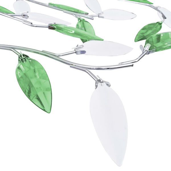 vidaXL Ceiling Lamp Green, Chrome Chrome, Acrylic Medium Lights
