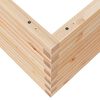 vidaXL Garden Planter Natural wood Solid pine wood 39.4 x 39.4 x 18.1 in