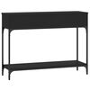 vidaXL Console Table Black Engineered wood 39.4x12.0x29.5 in