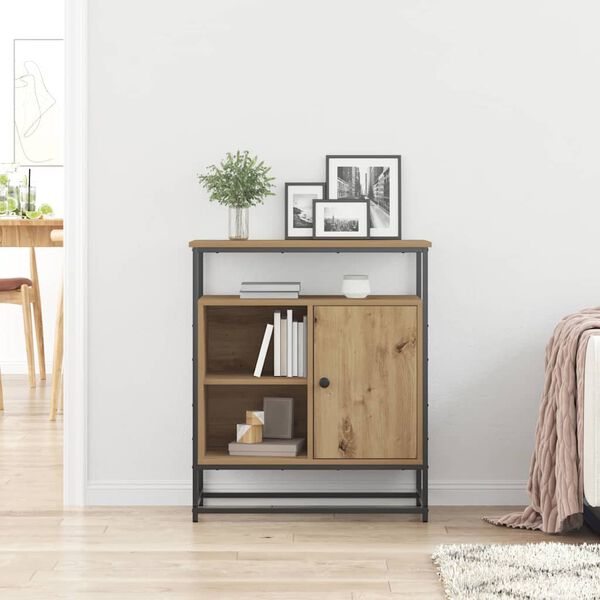 vidaXL Sideboard Artisan Oak 27.17 x 13.78 x 31.50 in Engineered Wood