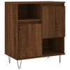 vidaXL Sideboard Set of 2 Brown Oak Engineered wood, metal