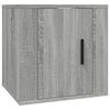 vidaXL Wall Mounted TV Cabinet Set of 2 Gray sonoma Engineered wood