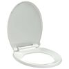 vidaXL Soft-close Toilet Seat White Oval
