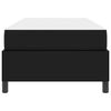 vidaXL Bed Frame with Mattress Black 35.43 x 74.80 in Fabric