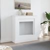 vidaXL Fireplace Surround White 35.4x11.8x35.4" Engineered Wood