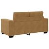 vidaXL Sofa 3 pcs Brown Linen-blend Fabric