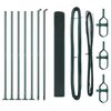 vidaXL Fence Post Green 32.81 x 3.94 ft (0.75 x 0.75 in mesh)