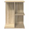 vidaXL Bedside Table Set of 2 Sonoma Oak Engineered Wood