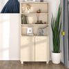 vidaXL Highboard Set of 2 Honey brown Solid pine wood, MDF Standard