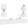 vidaXL TV Cabinet Set Set of 6 White Engineered Wood Various Sizes