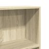 vidaXL Bookcase Sonoma oak Engineered wood 31.5x11.8x59.8 in Bookcase