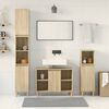 vidaXL Bathroom Furniture Set Sonoma Oak Engineered Wood Large