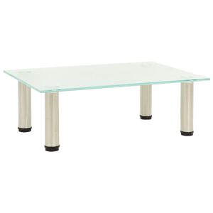 vidaXL TV Stand Frosted Glass Tempered glass, stainless steel