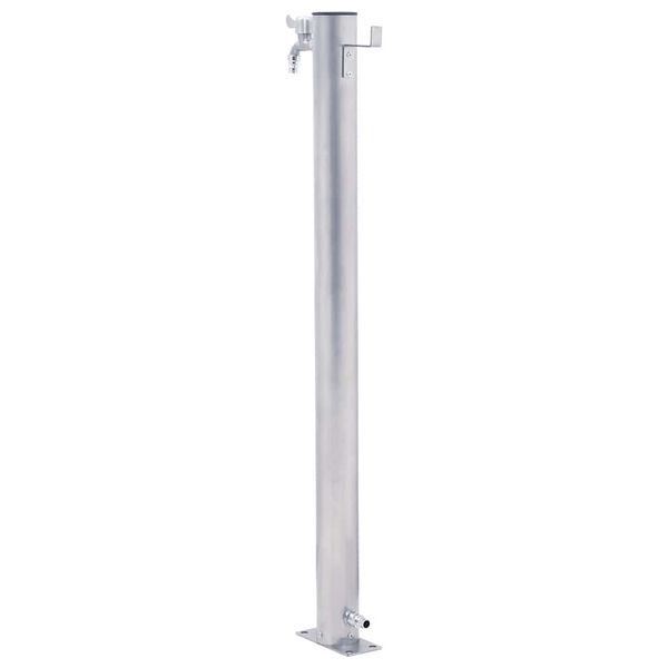 vidaXL Water Column Silver Stainless Steel, Polypropylene 31.5 in Column