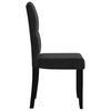 vidaXL Dining Chairs 6 pcs Black Velvet