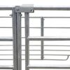 vidaXL Sheep Hurdle Galvanized Steel 72 x 72 x 36 in Collapsible
