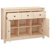 vidaXL Sideboard Natural Pine Solid pine wood Medium Sideboard